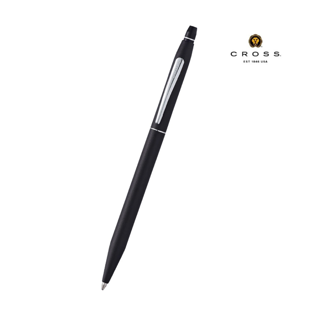 Cross Click™ Classic Black Ballpoint Pen (Blue Ink)