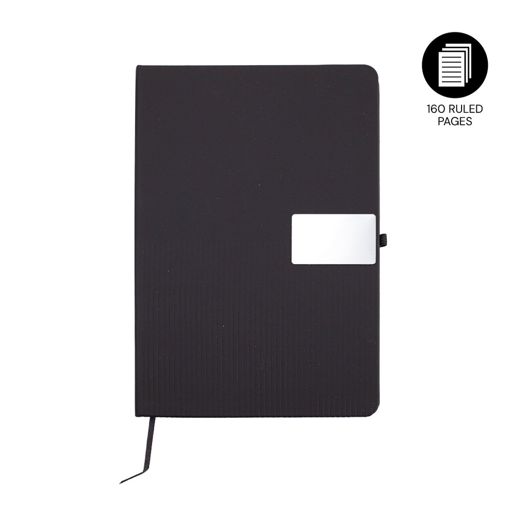 RIPPLE - Giftology A5 Hard Cover Notebook - Black 