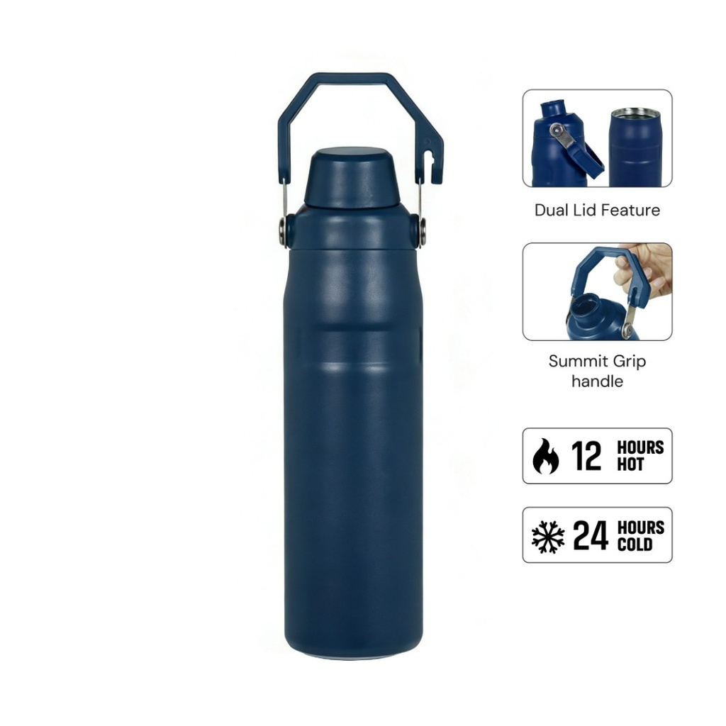 THERMORA - Hans Larsen SummitGrip Thermal Flask 710 ml - Navy Blue - view 1 of 8