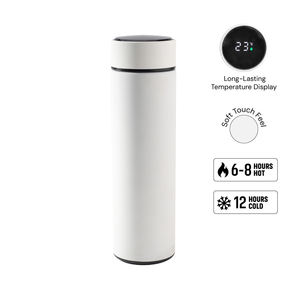 WAHA - Giftology Thermal Flask with LED Temperature Display 500ml - White - view 1 of 6