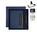 [GSSN 9626] LUBECK - Santhome A5 PU Portfolio with Pen - Navy Blue 