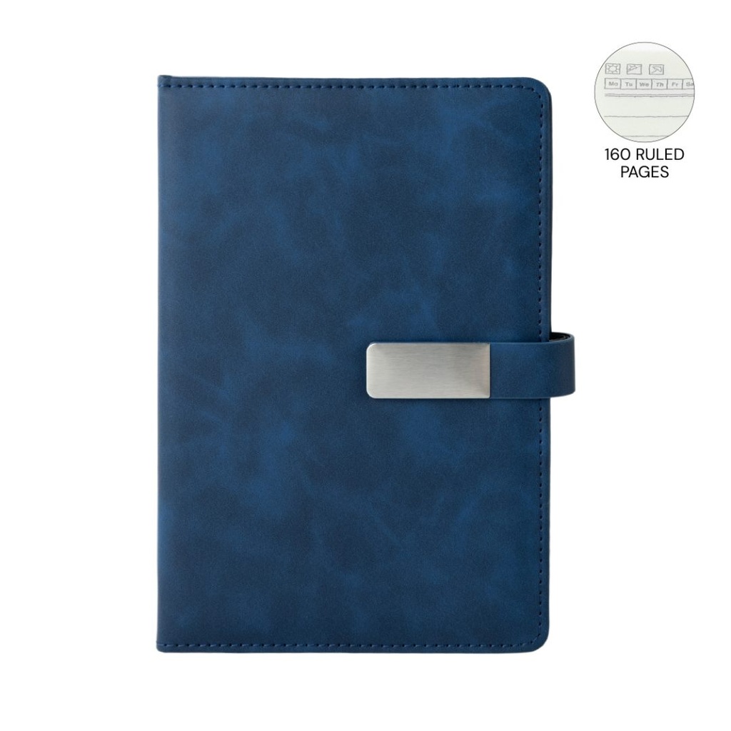 WINDSOR - Giftology A5 PU Magnet Closure Notebook - Blue - view 1 of 6