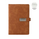 WINDSOR - Giftology A5 PU Magnet Closure Notebook - Tan