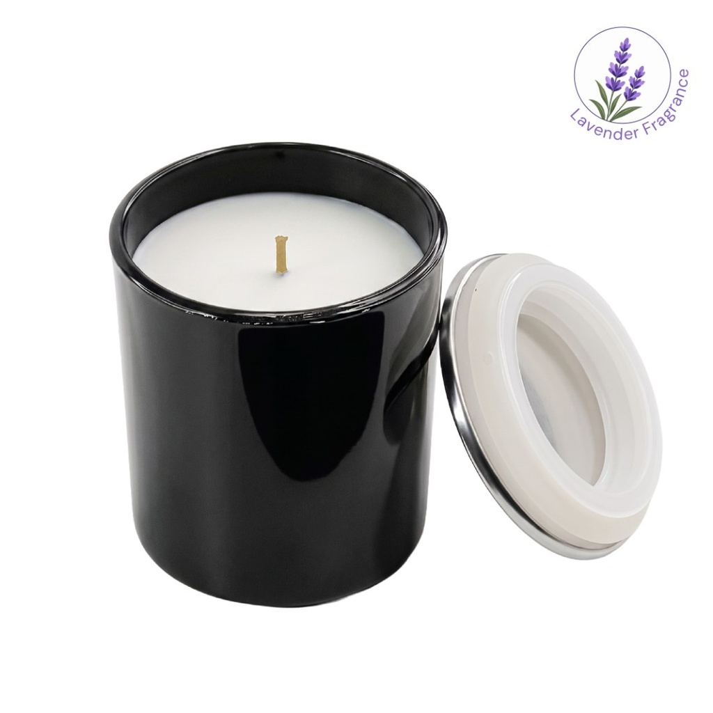 SHAMS - Lavender Scented Candle with Metal Lid - Black