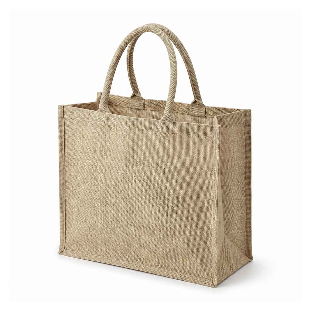 Eco-neutral Jute Shopping Bag - Horizontal - Natural