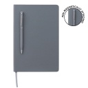 [GSGL 302] CAMPINA - Giftology A5 Hard Cover Notebook with Metal Pen - Grey