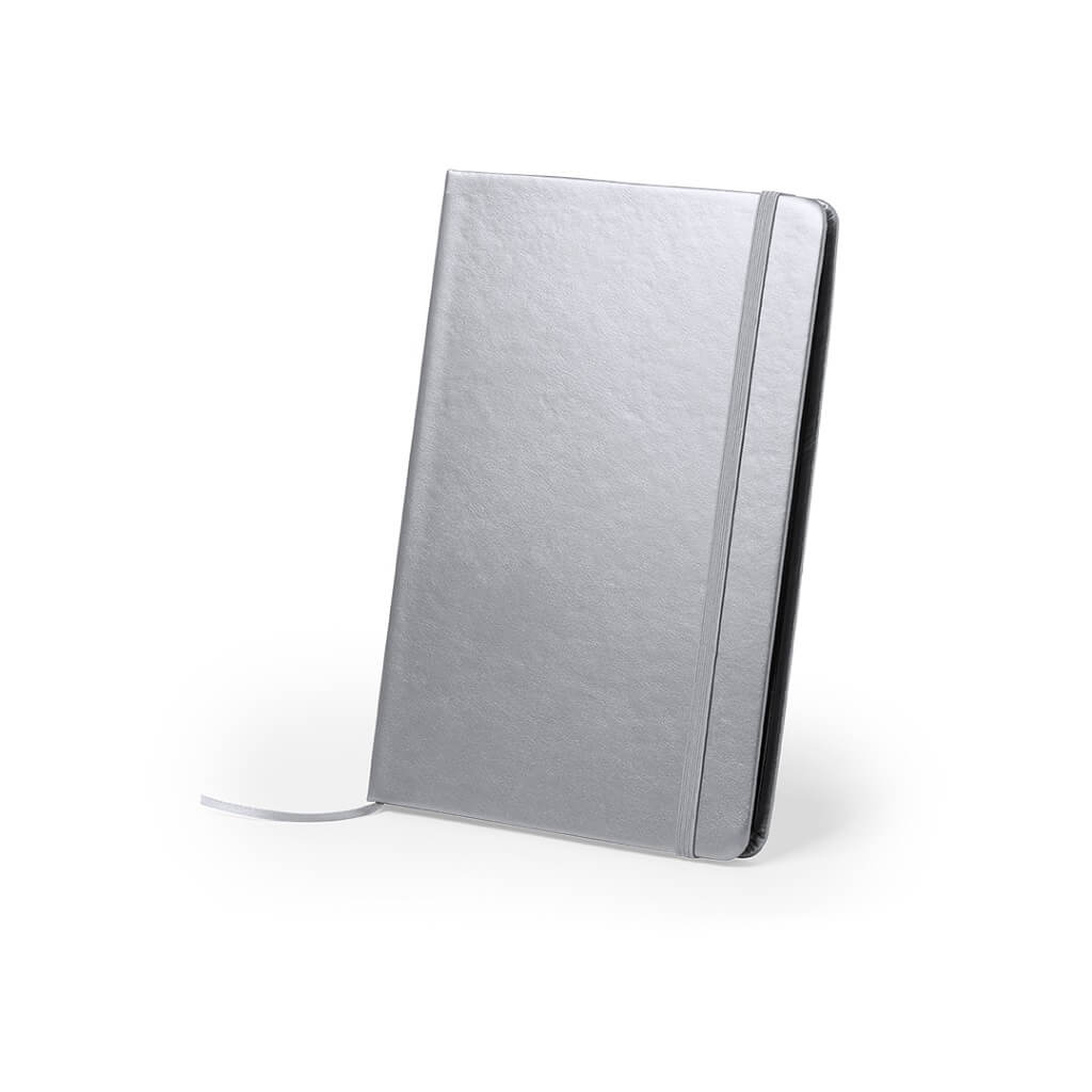 PU A5 Notepad In Metallic Silver Color - view 1 of 7