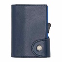 [LASN 640] MARALIK - c-secure Classic Italian Leather RFID Wallet Cobalto