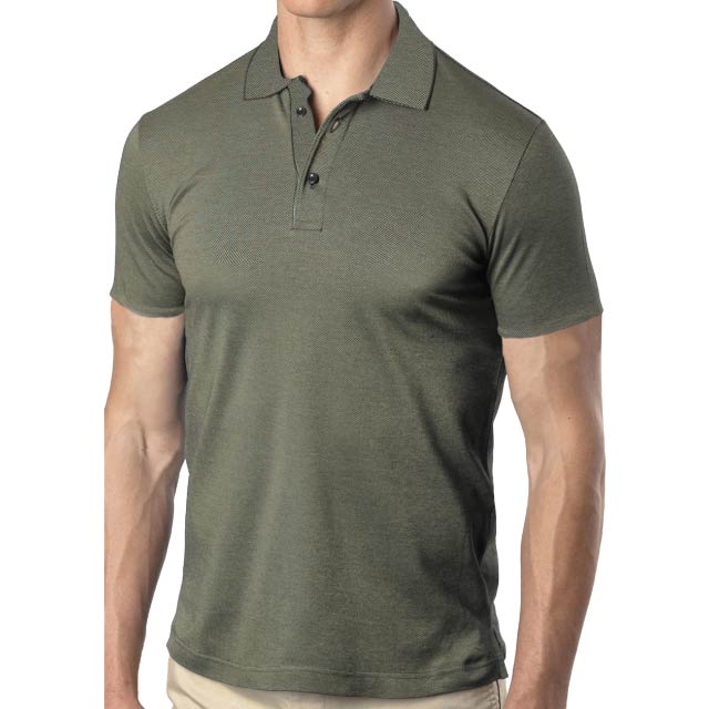 ORCA - SANTHOME Mercerized Polo Shirt ( Small Cobra (Khaki/Black))