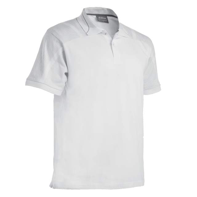 GREBERRY - SANTHOME Polo Shirt With UV protection ( 3X-Large White / Grey)