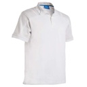 [Greberry White/Blue-Small] GREBERRY - SANTHOME Polo Shirt With UV protection (Small, White / Blue)