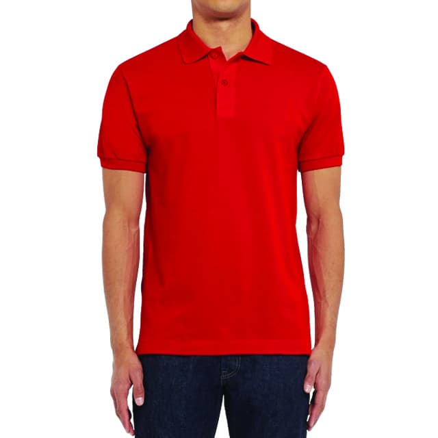 MACY - SANTHOME 2ply 100% cotton Polo Shirt ( XX-Large Red)