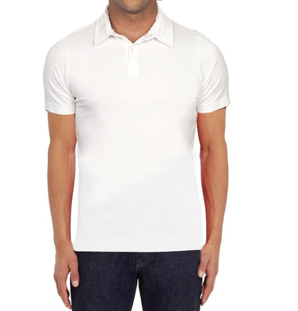 MACY - SANTHOME 2ply 100% cotton Polo Shirt ( 3X-Large White)