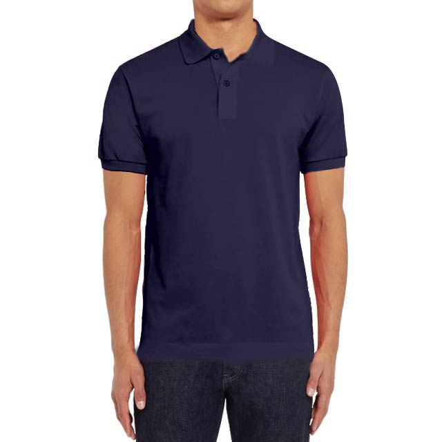MACY - SANTHOME 2ply 100% cotton Polo Shirt ( 3X-Large Navy Blue)