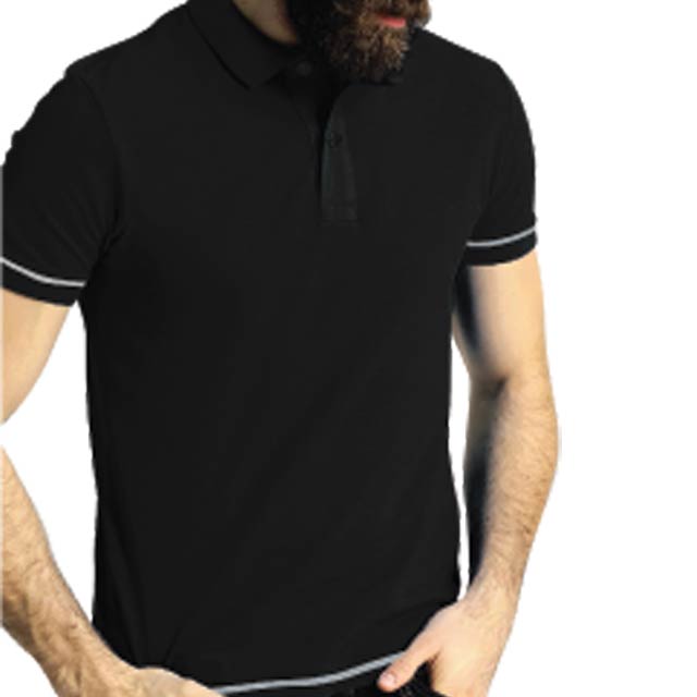 CARRIBEAN - SANTHOME Polo Shirt ( Medium Black)