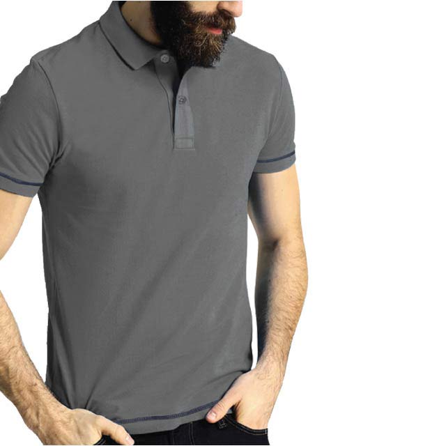 CARRIBEAN - SANTHOME Polo Shirt ( Small Grey)
