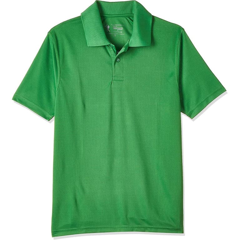 ADF - SANTHOME All Day Fresh Polo Shirt with UV protection ( Medium E-Green)