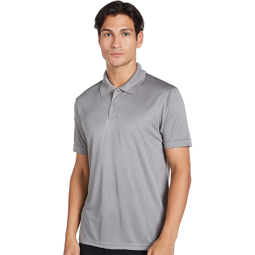 ADF - SANTHOME All Day Fresh Polo Shirt with UV protection ( Medium Grey)