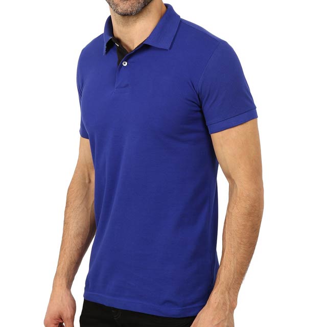 HIGHLANDER - SANTHOME Polo Shirt ( 3X-Large Royal Blue/Black)