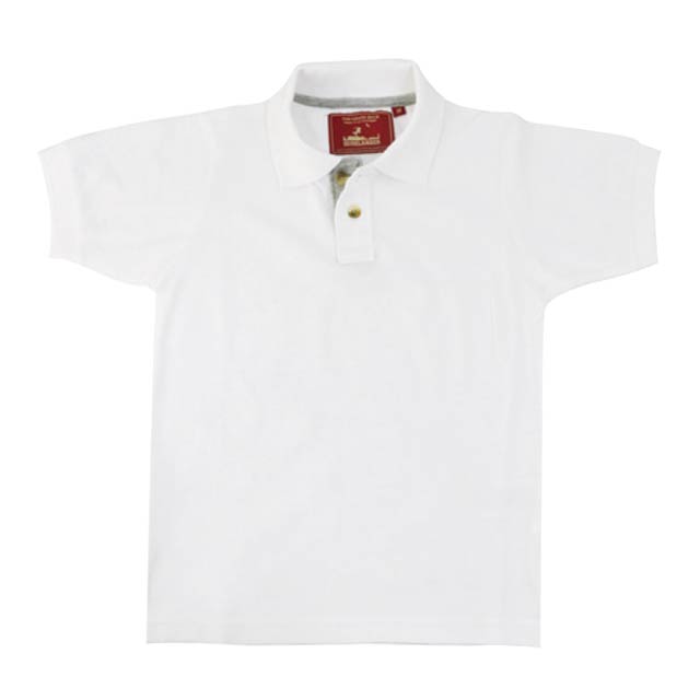 KIDS HIGHLANDER - SANTHOME Polo Shirt ( X-Large White / light melange)