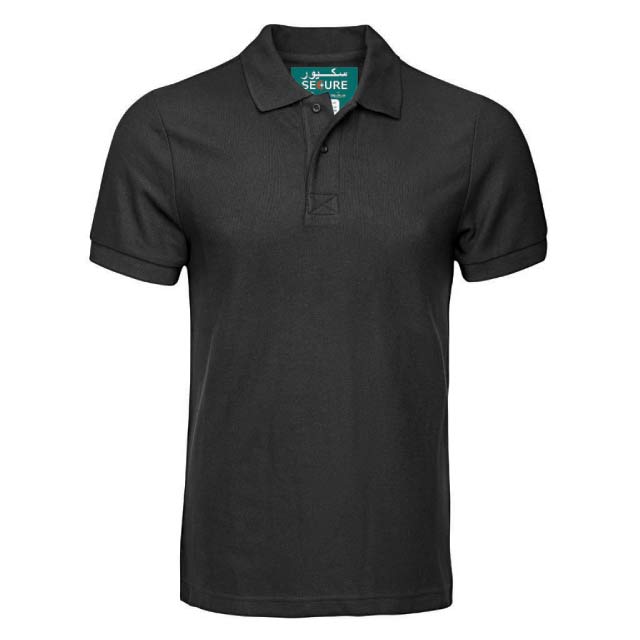 SANTHOME SECURE Polo Shirt (Anti-microbial) ( Medium Black)