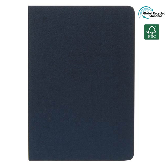 ORSHA - SANTHOME A5 rPET &amp; FSC Certified Notebook - Navy Blue (Anti-Microbial)