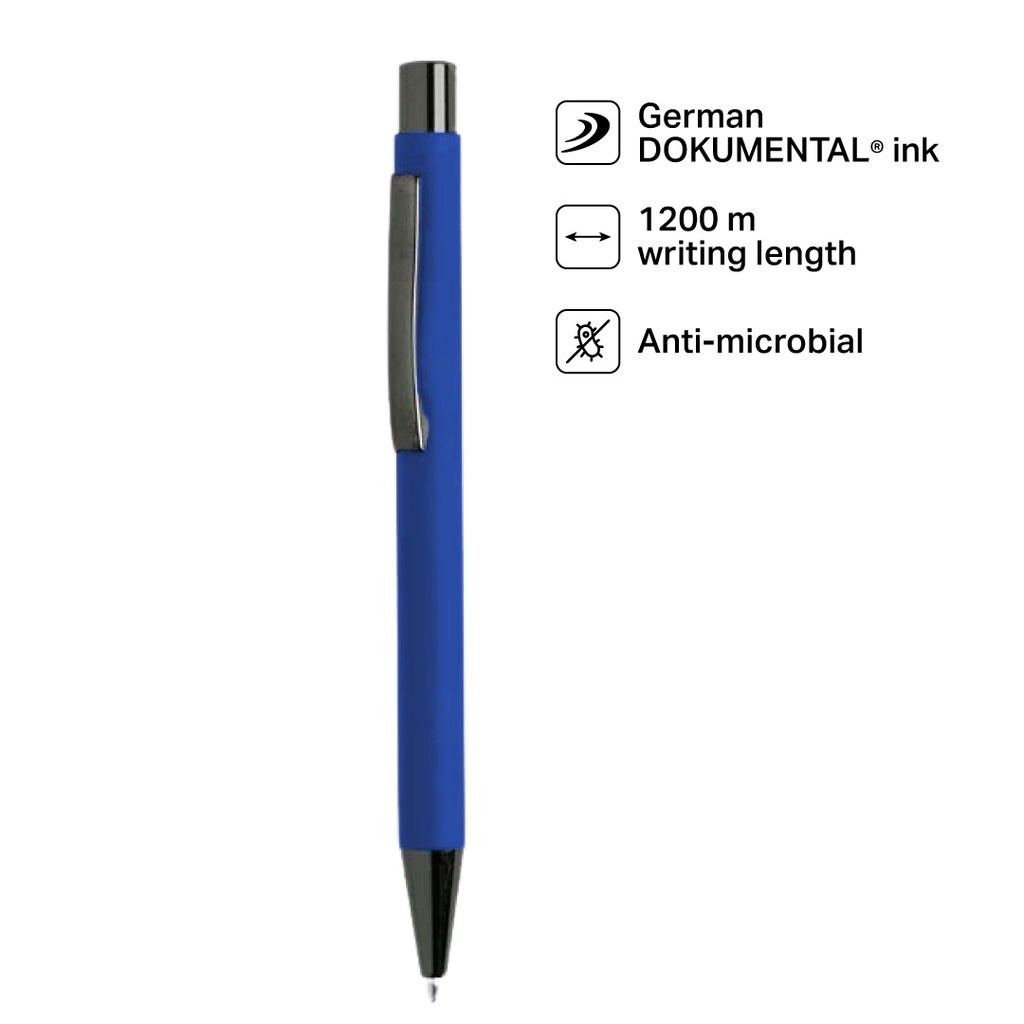 Giftology Metal Ballpen - Blue (Anti - Bacterial)