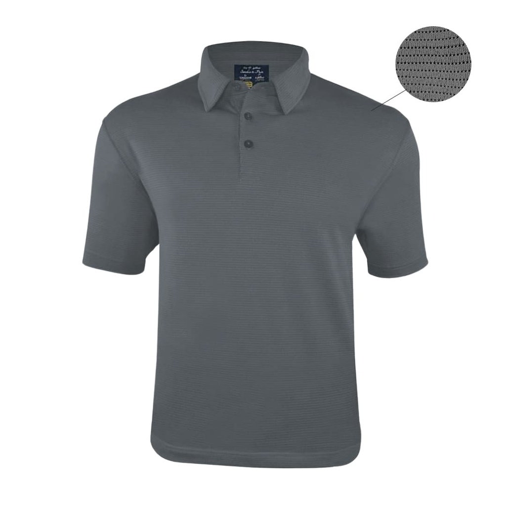 Sandies & Putt - Santhome Men's Golf Polo with UV Protection ( 3X-Large Dark Grey)