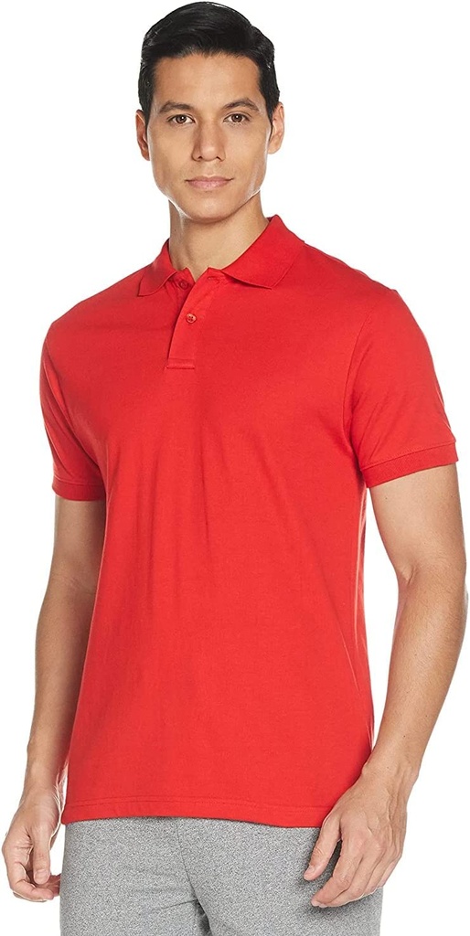 BDNC - SANTHOME Polo Shirt with UV protection ( 5X-Large Red)