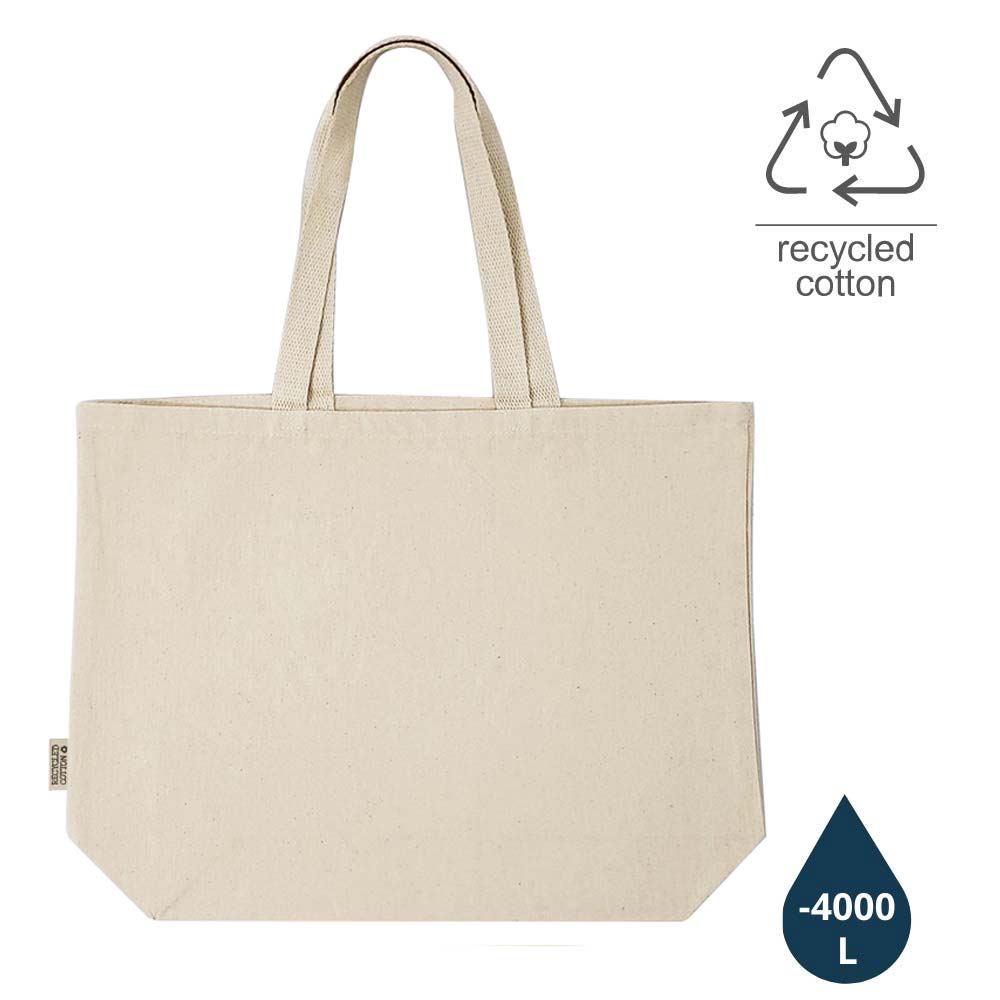 NIDDA - Recycled Cotton Beach / Shopping Bag - 300GSM - Natural