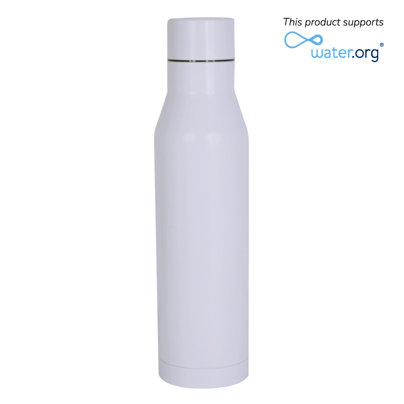 HUNFELD - CHANGE Collection SS زجاجة ماء مزدوجة الجدار - أبيض