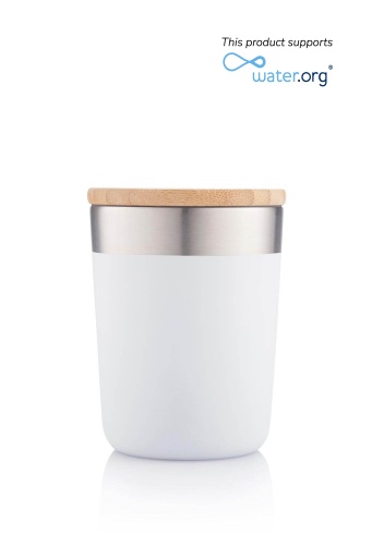 [DWHL 334] LAREN - CHANGE Collection Insulated Mug - White