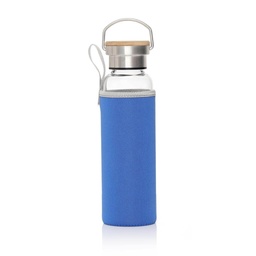 [DWHL 355] FLOHA - Hans Larsen Borosilicate Glass Bottle with Neo Sleeve - Royal Blue