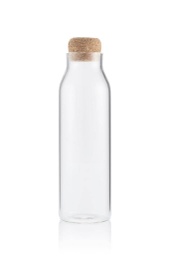 [DWEN 363] DELLACH - Borosilicate Glass Bottle with Cork Lid - 1200ml
