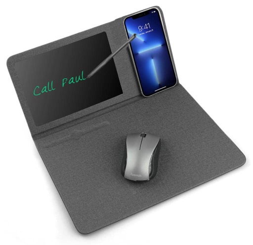 [ITWC 1108] SODEN - @memorii 10W Wireless Charger & Writeable Mouse Pad - Black