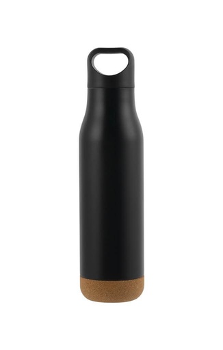 [DWGL 3109] CREIL - Giftology Insulated Water Bottle with Cork Base - Black
