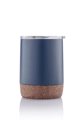 [DWHL 3136] GOUDA - Hans Larsen Vacuum Mug With Cork Base - Blue