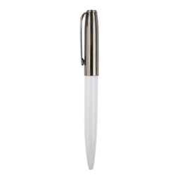 [WIMP 5141] BODEN - Metal Ball Pen - White