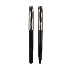 [WIGS 5144] NORA - Gift Set of 2 Pens (Rollerball + Ballpoint) - Black