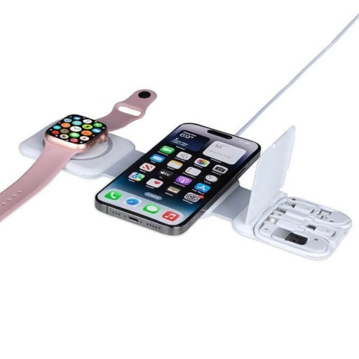 VEERE – @memorii 3 in 1 Wireless Charger Lamp with Speaker – Black