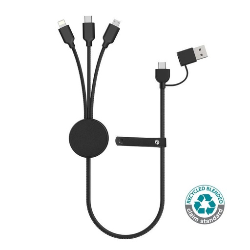 [MTST 1161] KOPER - @memorii Recycled 6-in-1 Charging Cable - Black