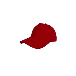 [HWSN 527] NARVA - 5 Panel Heavy Brushed Cotton Cap - Red