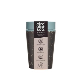 [DWCC 3165] Circular Cup 8oz Black &amp; Faraway Blue