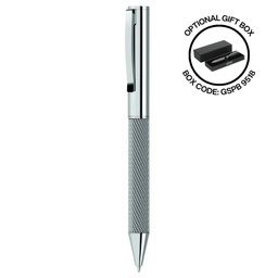 [WIMP 5173] UMA - MESH Premium Metal Ballpoint Pen - Silver
