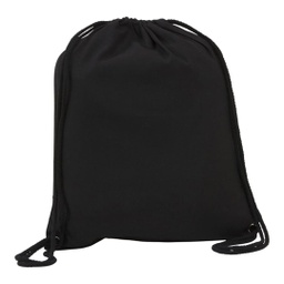 [CT 401 - Black] Eco-neutral Cotton Drawstring bag 240GSM - Black