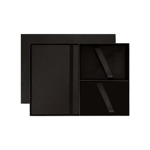 [GSCR 9593] Cross Hardcover Notebook & 3pc Gift Box - Black