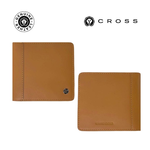 [LACR 2027] CROSS Leather Clip Wallet - Mocha