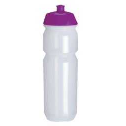 [WB 003-Trans/Purple Lid] Tacx Eco Friendly Biodegradable Water Bottle 750 CC