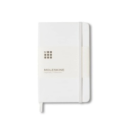[OWMOL 303] Moleskine Pocket Notebook - Hard Cover - Ruled - White