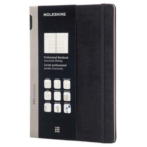 [OWMOL 321] Moleskine Professional Notebooks - L Size Black